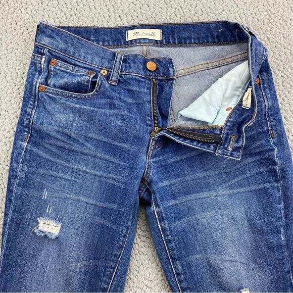 Madewell Women High Rise The Slim Boyjean: Rip and Repair Edition | Size: 24 - Picture 4 of 15
